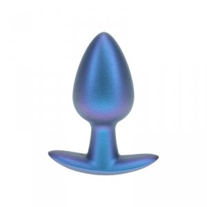 Smooth Silicone Anal Plug - Medium - 3.1 / 7,9 cm - Metallic Blue