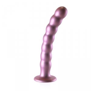 Beaded G-Spot Dildo - 8&#039;&#039; / 20,5 cm - Rose Gold