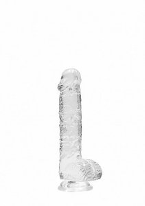 6&quot;&quot; / 15 cm Realistic Dildo With Balls - Transparent