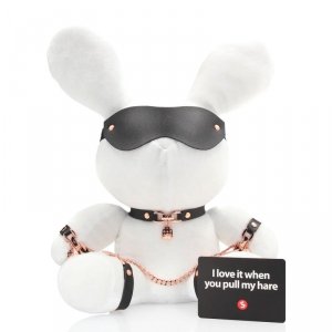Rabbit Bondage - Velvet - Large - White