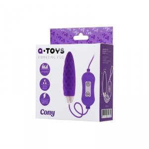 A-TOYS, Vibro egg &#039;Cony&#039;, with control panel, silicone, violet