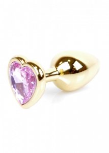 Plug-Jewellery Gold  Heart PLUG- Rose