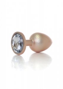 Plug-Jewellery Pearl Gold PLUG- Clear L
