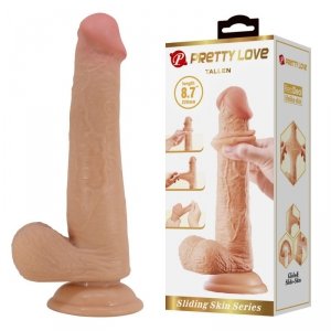 PRETTY LOVE - TALLEN 8.7&quot;(220mm) Sliding Skin Series TPR, Suction base