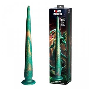 Power Monsters Verdant Titan – 47 cm Rippled Monster Silicone Dildo