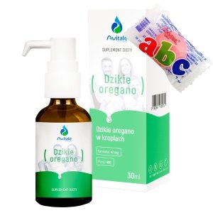 Olej Dzikie Oregano 30ml 100% naturalny Avitale Wsparcie trawienia Astma