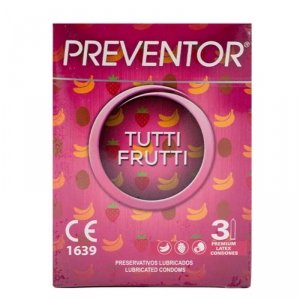 Prezerwatywy Tutti Frutti 3szt. Preventor