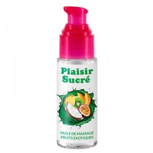 Olejek zapachowy do masażu, owoce egzotyczne. Śliski i wydajny, 50 ml.