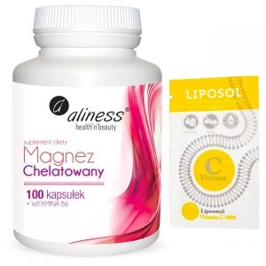 ALINESS Magnez CHELATOWANY 560 mg + Wit B6 100kaps