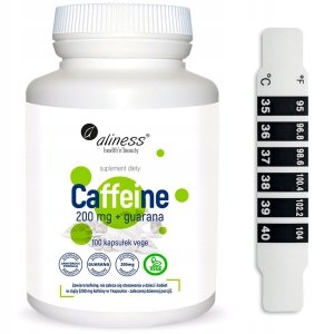 ALINESS Caffeine 200mg z guarana POBUDZENIE 100k