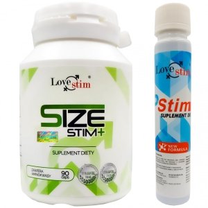 Size Stim + 90szt aminokwasy na powiększenie penisa