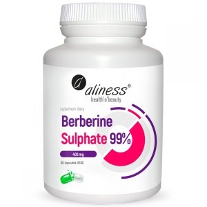 Berberine Sulphate SIARCZAN AŻ 99% 400 mg x 60 vege caps