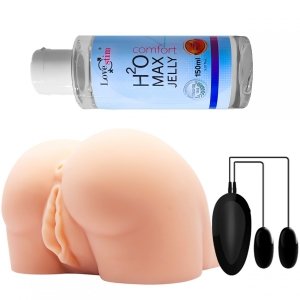 Realistyczny masturbator wagina i anal wibracje