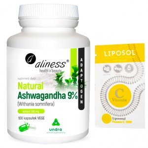 ALINESS Natural Ashwaganda 590mg 9% STRES 100K