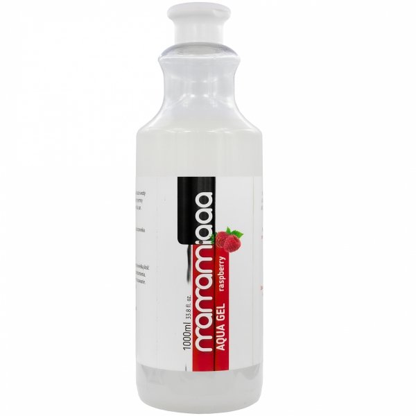 GĘSTY WODNY ŻEL NAWILŻAJĄCY LUBRYKANT WAGINALNO ANALNY 1000 ML MALINA
