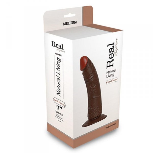 Dildo-REALISTIC DILDO REAL RAPTURE BROWN 7&quot;&quot;&quot;&quot;&quot;&quot;&quot;&quot;&quot;&quot;&quot;&quot;&quot;&quot;&q