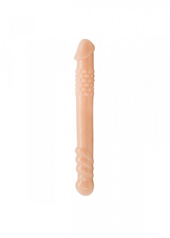 Dildo-PERFECT DOUBLE DONG. PREMIUM TPE MATERIAL.