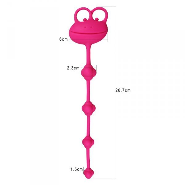 10&quot;&quot; Silicone Frog Anal Beads