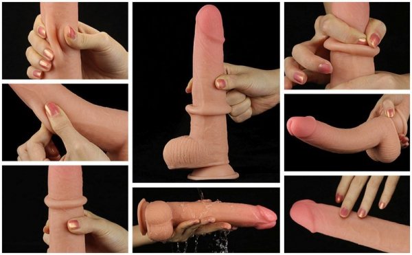9&#039;&#039; Sliding Skin Dual Layer Dong