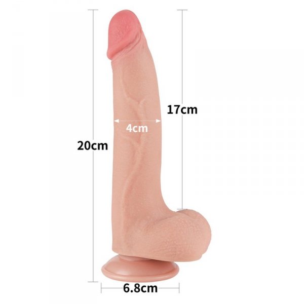 8.5&#039;&#039; Sliding Skin Dual Layer Dong Flesh