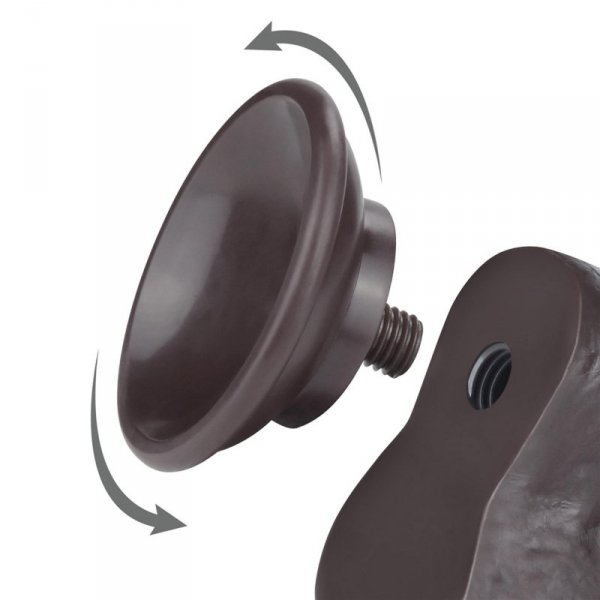 8&#039;&#039; Sliding Skin Dual Layer Dong Black