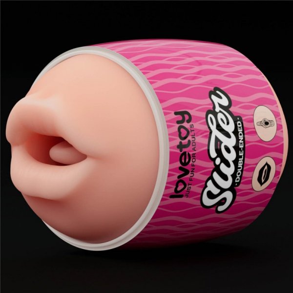 Slider Double-Ended Masturbator Mouth and Vagina