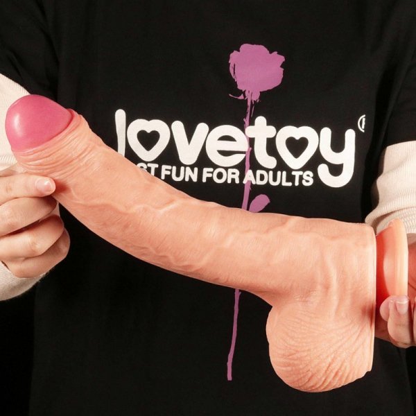11&quot;&quot; Dual Layer Platinum Silicone Cock