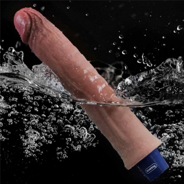 9.5&quot; REAL SOFTEE Rechargeable Silicone Vibrating Dildo