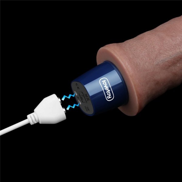 9.5&quot; REAL SOFTEE Rechargeable Silicone Vibrating Dildo