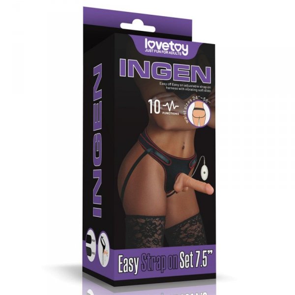 Vibrating Easy Strapon Set 7.5&#039;&#039;
