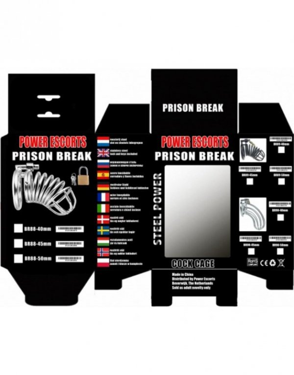 Prison BReak black small 40  mm with lock