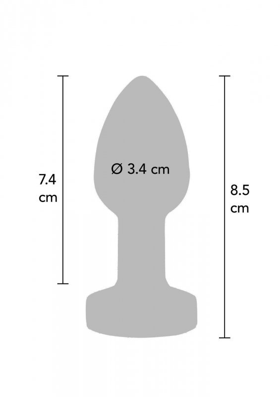 Buttplug Vibr. Medium Silver