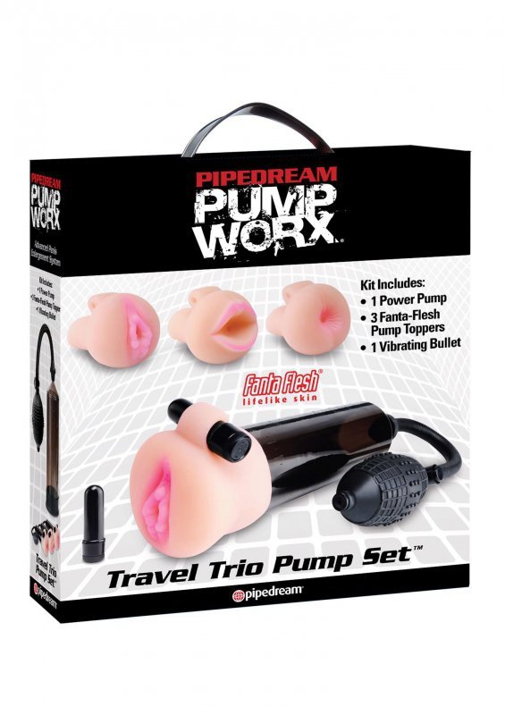 Travel Trio Pump Set Light skin tone