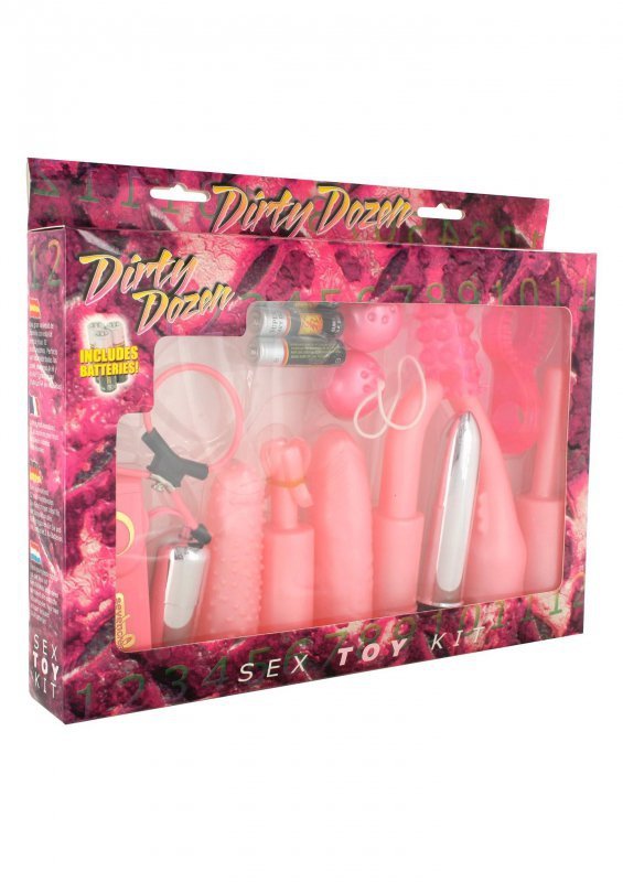 Dirty Dozen Sex Toy Kit Pink