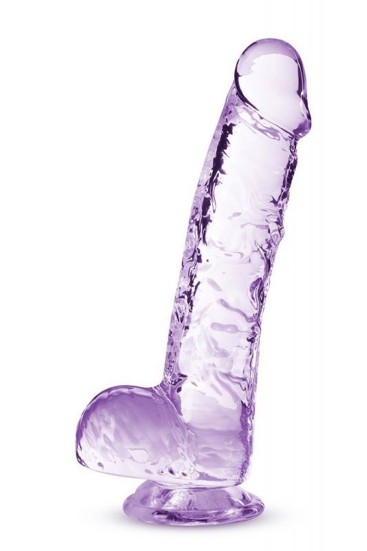 NATURALLY YOURS  6&quot; CRYSTALLINE DILDO  AMETHYST