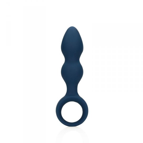 Teardrop Shaped Anal Plug - Large - Baltic Blue