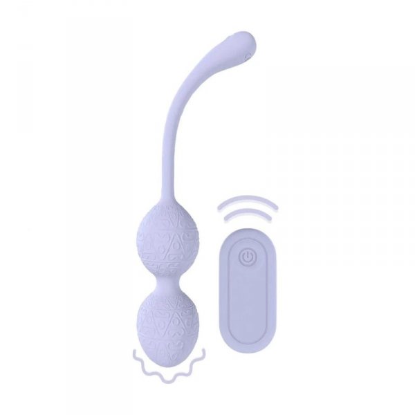 Vibrating Bead Kegel with Remote Control - Lavender