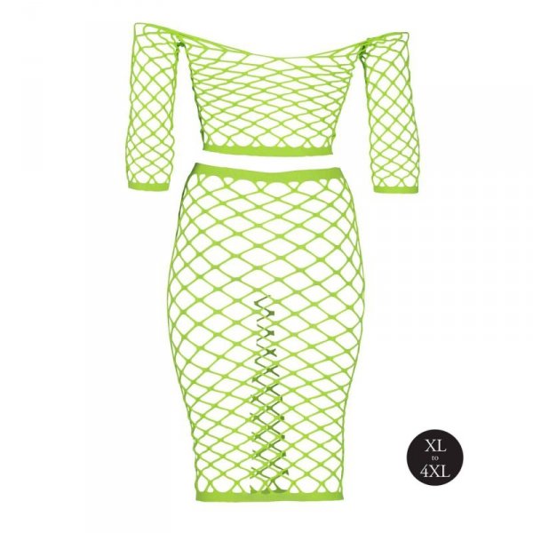 Long Sleeve Crop Top and Long Skirt  XL/XXXXL