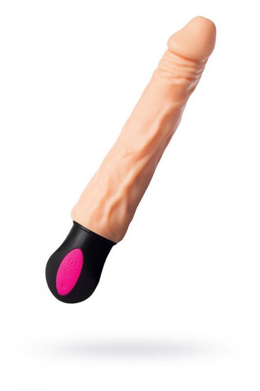 A-TOYS  Realistic Vibrator with heating, TPE, 12 Modes, bendable, recharble