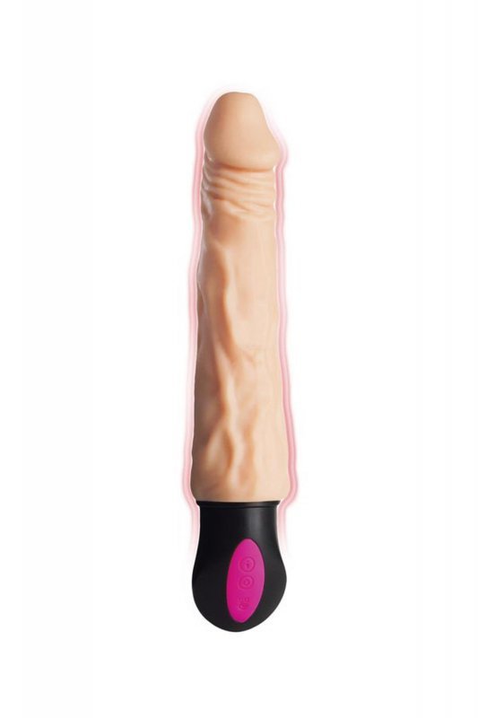 A-TOYS  Realistic Vibrator with heating, TPE, 12 Modes, bendable, recharble