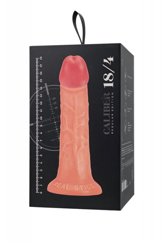 Realistic dildo Caliber 18/4 , PVC, flesh,  length 18cm, diameter 4cm