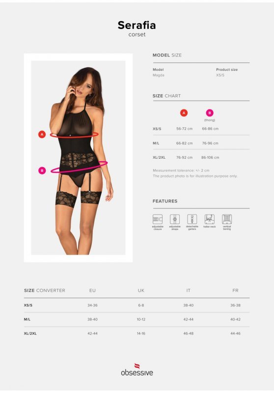 Serafia gorset  M/L