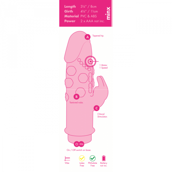 Me You Us Mini Jack Rabbit Wibrator Pink