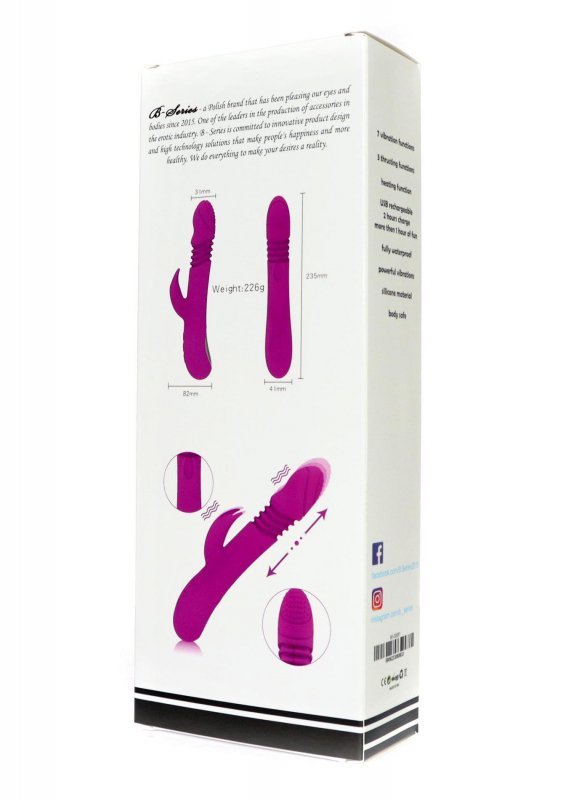 Wibrator-Ella, 7 vibration modes 3 thrusting function, Heating