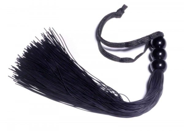 Silicone Whip Black 10&quot;&quot; - Fetish B - Series