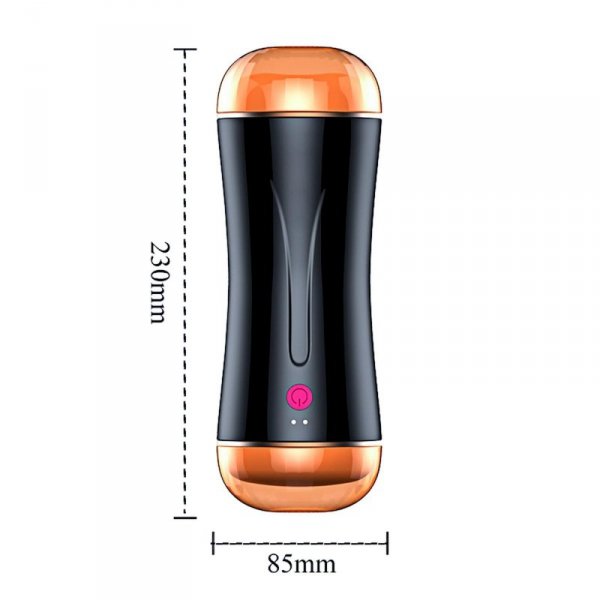 Masturbator-Vibrating Masturbation Cup USB 10 function + Interactive Function / Double Ends