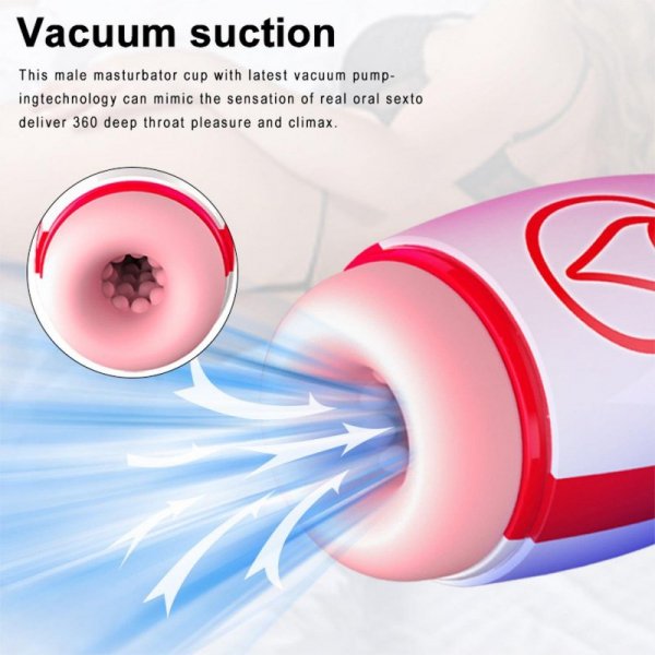 Masturbator - Vibrating  Masturbation Cup , 7 Suction Power, 7 Vibration Setting
