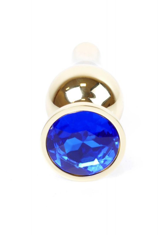 MyLove Toys - Jewellery Gold BUTT PLUG- Dark Blue