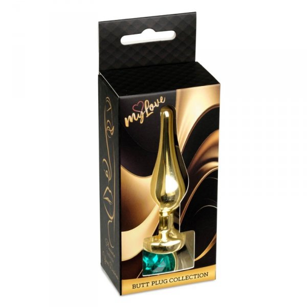 MyLove Toys - Jewellery Gold BUTT PLUG- Green