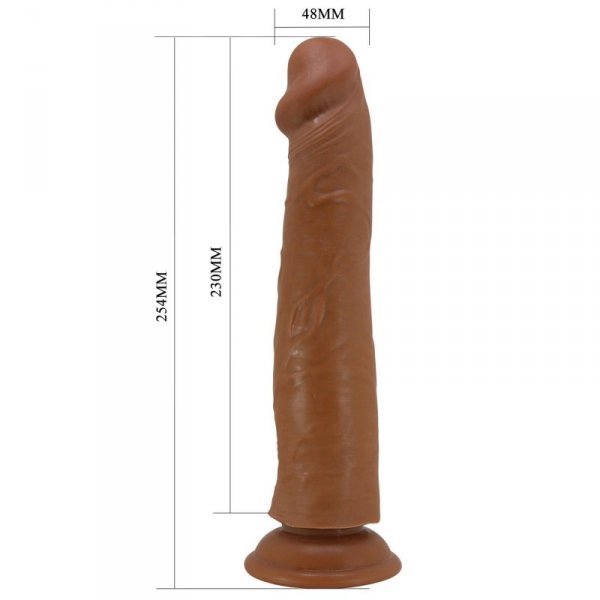 PRETTY LOVE - SHARIFE 10&quot;(254mm) Sliding Skin Series TPR, Suction base Bendable